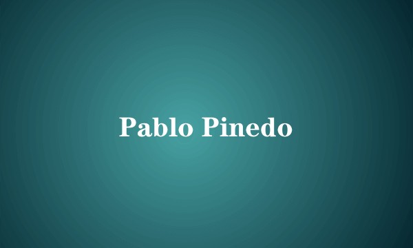 Pablo Pinedo