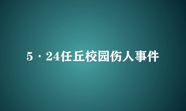 5·24任丘校园伤人事件