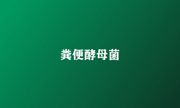 粪便酵母菌