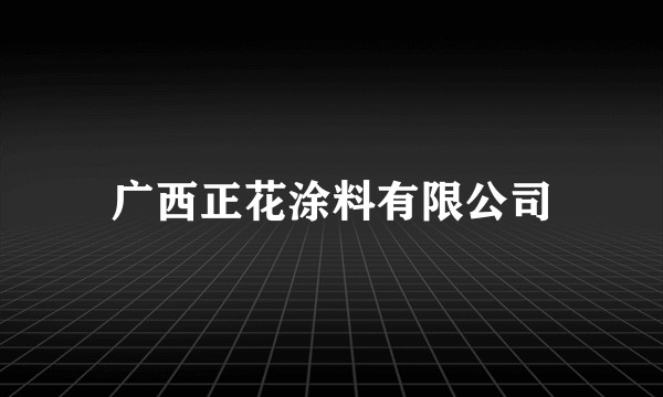 广西正花涂料有限公司