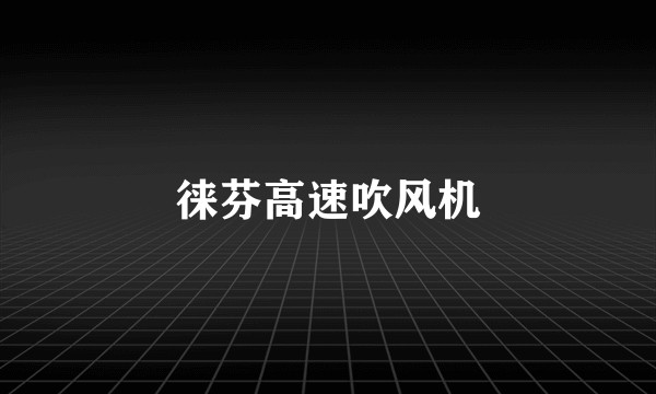 徕芬高速吹风机