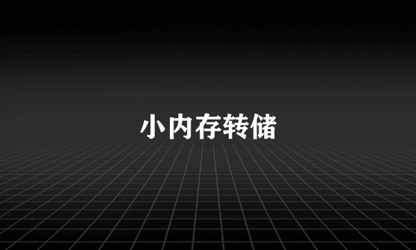 小内存转储
