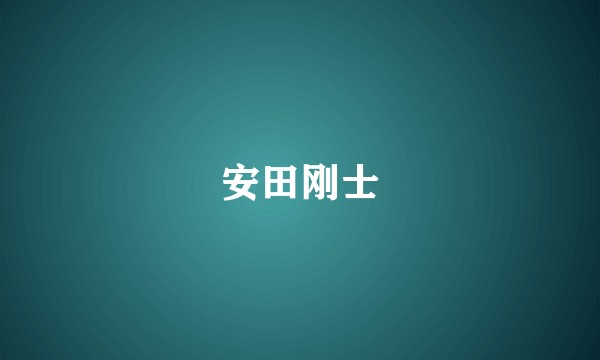 安田刚士