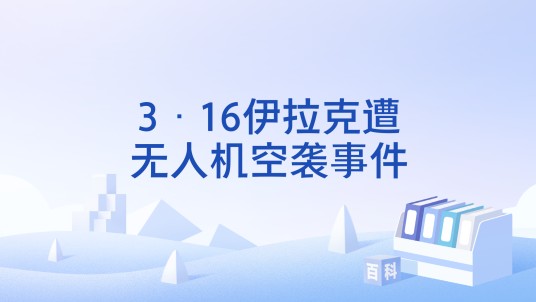3·16伊拉克遭无人机空袭事件