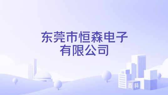 东莞市恒森电子有限公司