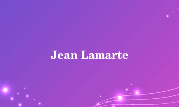 Jean Lamarte