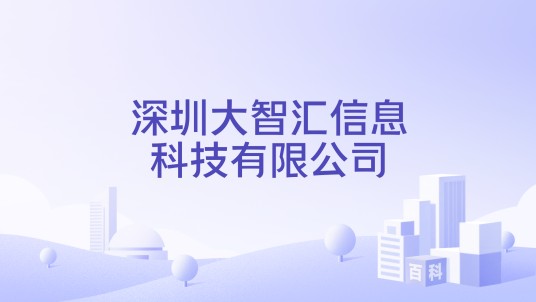 深圳大智汇信息科技有限公司