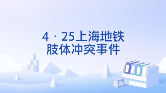 4·25上海地铁肢体冲突事件