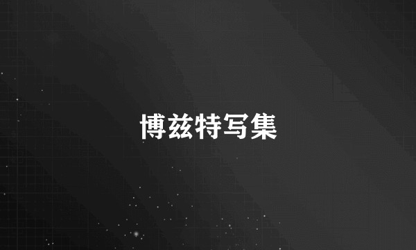 博兹特写集