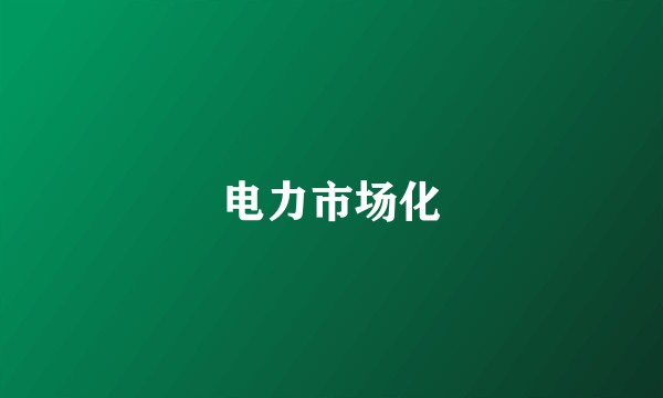 电力市场化