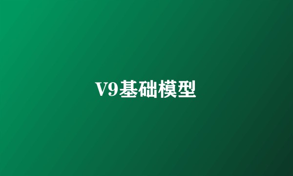 V9基础模型