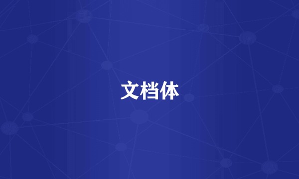 文档体
