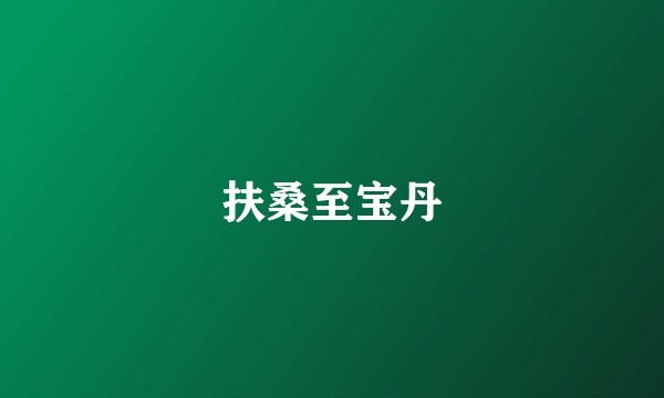 扶桑至宝丹