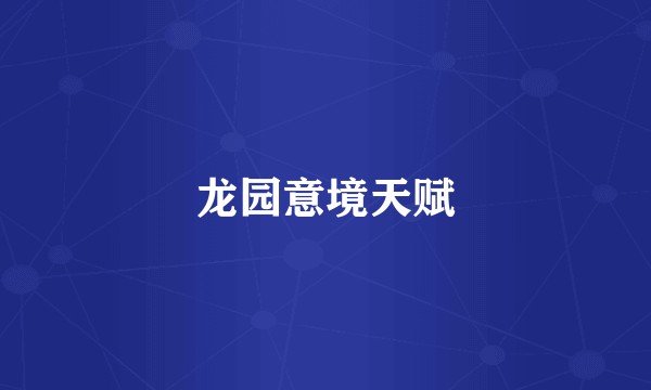 龙园意境天赋