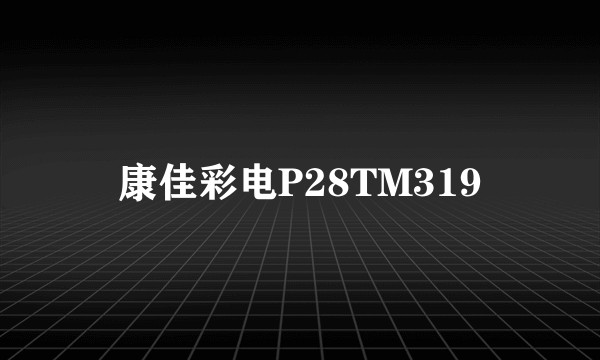 康佳彩电P28TM319