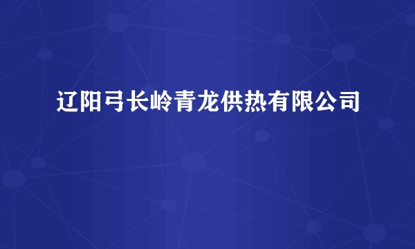 辽阳弓长岭青龙供热有限公司