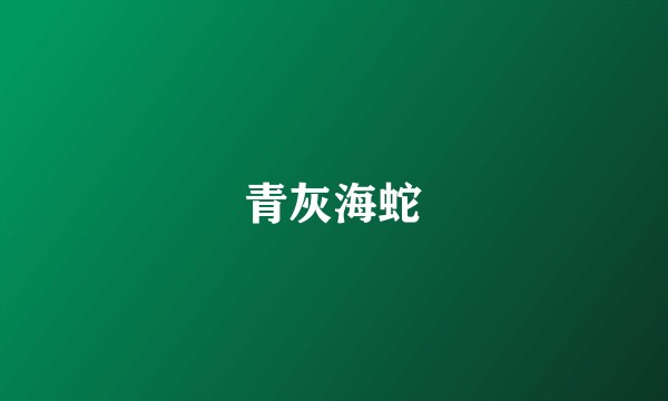 青灰海蛇