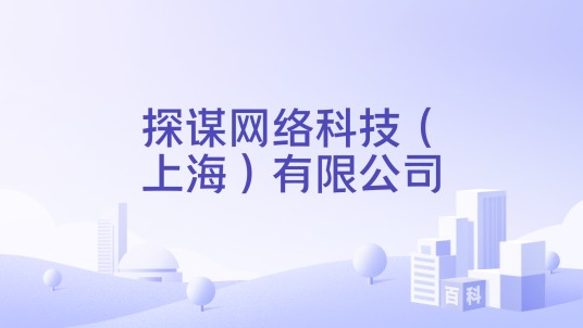 探谋网络科技(上海)有限公司