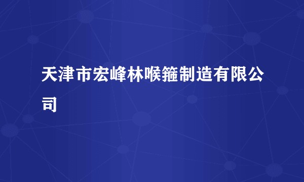 天津市宏峰林喉箍制造有限公司
