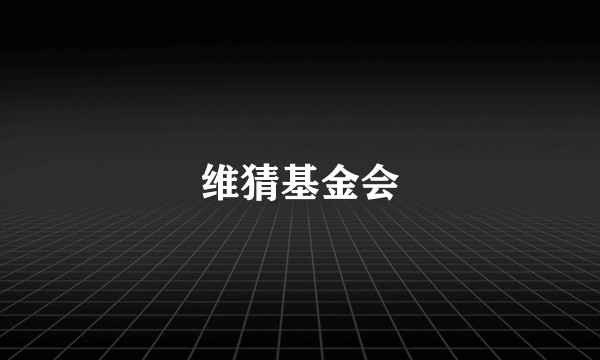 维猜基金会