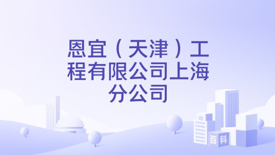 恩宜（天津）工程有限公司上海分公司