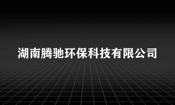 湖南腾驰环保科技有限公司