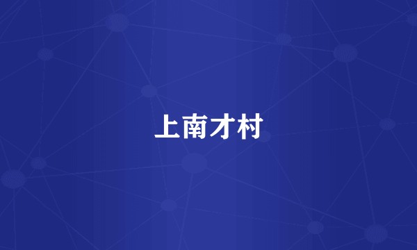 上南才村