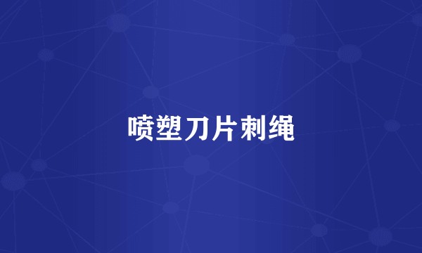 喷塑刀片刺绳