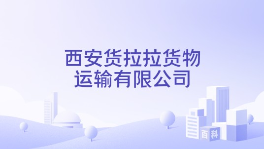 西安货拉拉货物运输有限公司