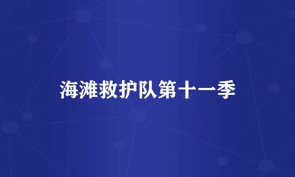 海滩救护队第十一季