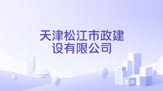 天津松江市政建设有限公司