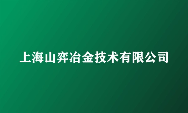 上海山弈冶金技术有限公司