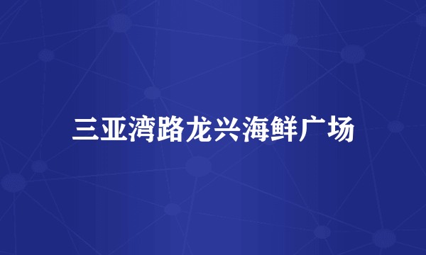 三亚湾路龙兴海鲜广场