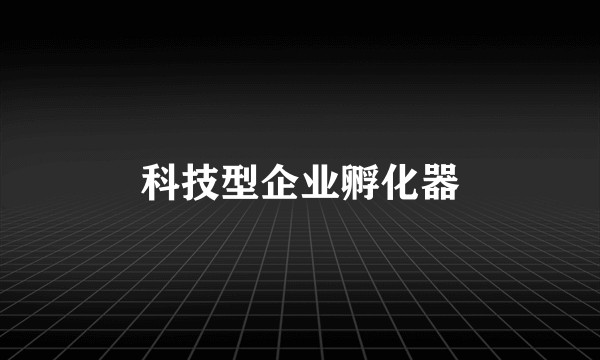 科技型企业孵化器