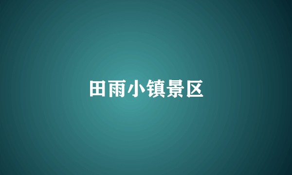 田雨小镇景区