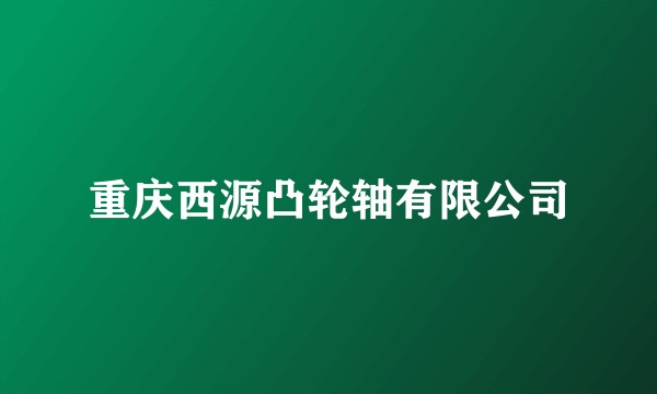 重庆西源凸轮轴有限公司