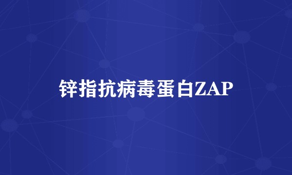 锌指抗病毒蛋白ZAP