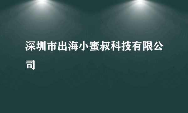 深圳市出海小蜜叔科技有限公司
