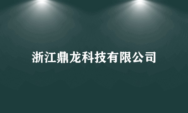 浙江鼎龙科技有限公司