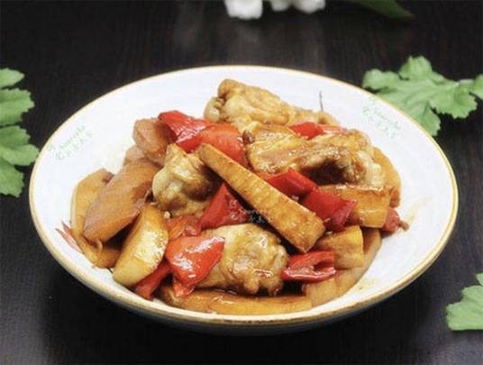 冬笋焖鸡