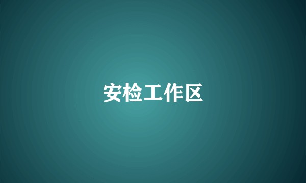 安检工作区