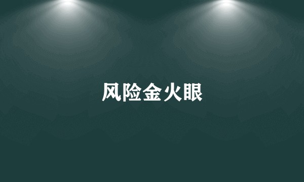 风险金火眼