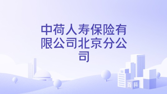 中荷人寿保险有限公司北京分公司