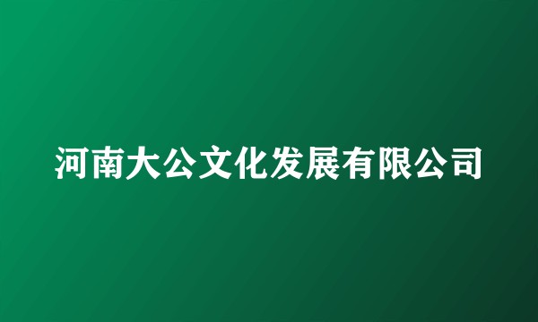 河南大公文化发展有限公司
