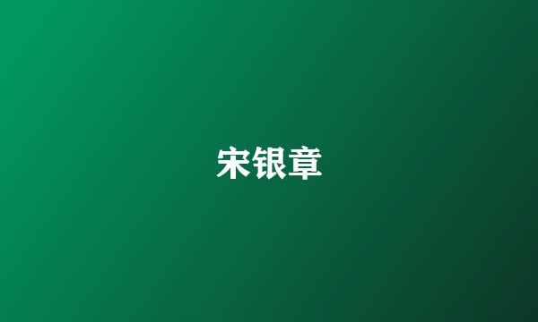宋银章