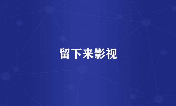 留下来影视