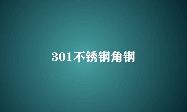 301不锈钢角钢