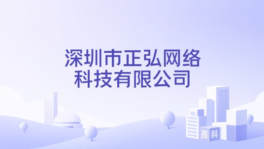 深圳市正弘网络科技有限公司