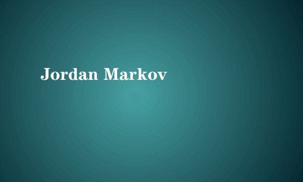 Jordan Markov