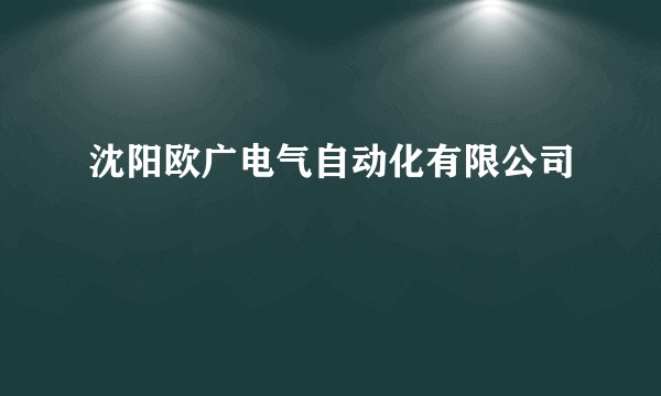 沈阳欧广电气自动化有限公司